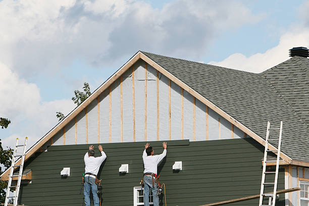 Professional Siding Contractor technician working in Bailey, NC
